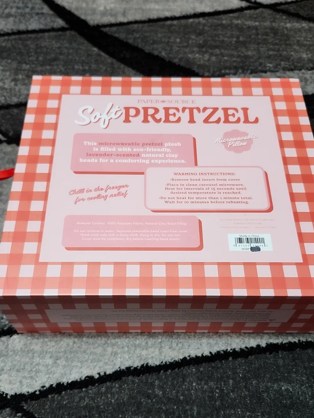 SOFT PRETZEL SHAPED HOT/COLD PLUSH PILLOW 10